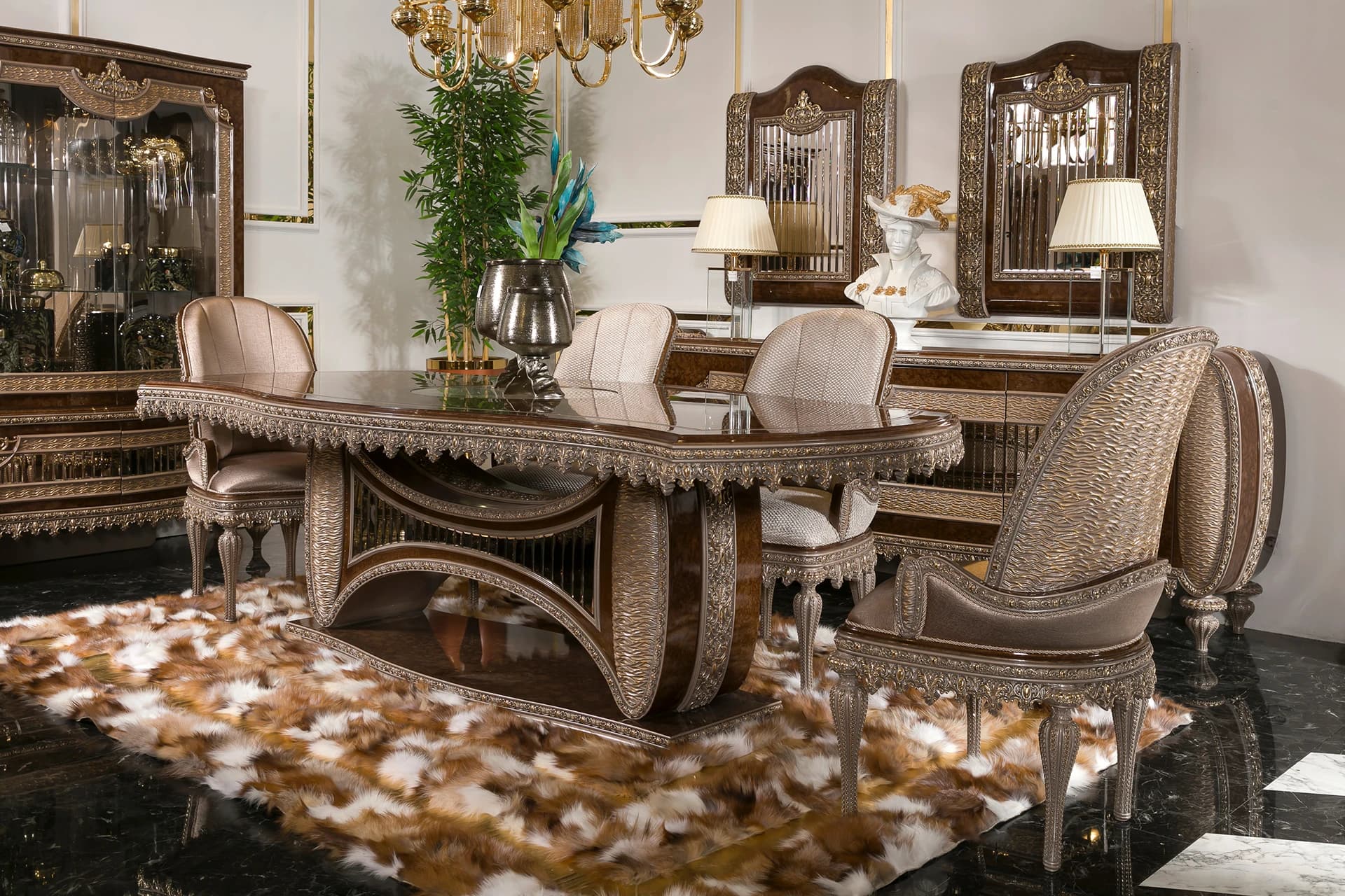 Viyana Klasik Yemek Odası Takımı