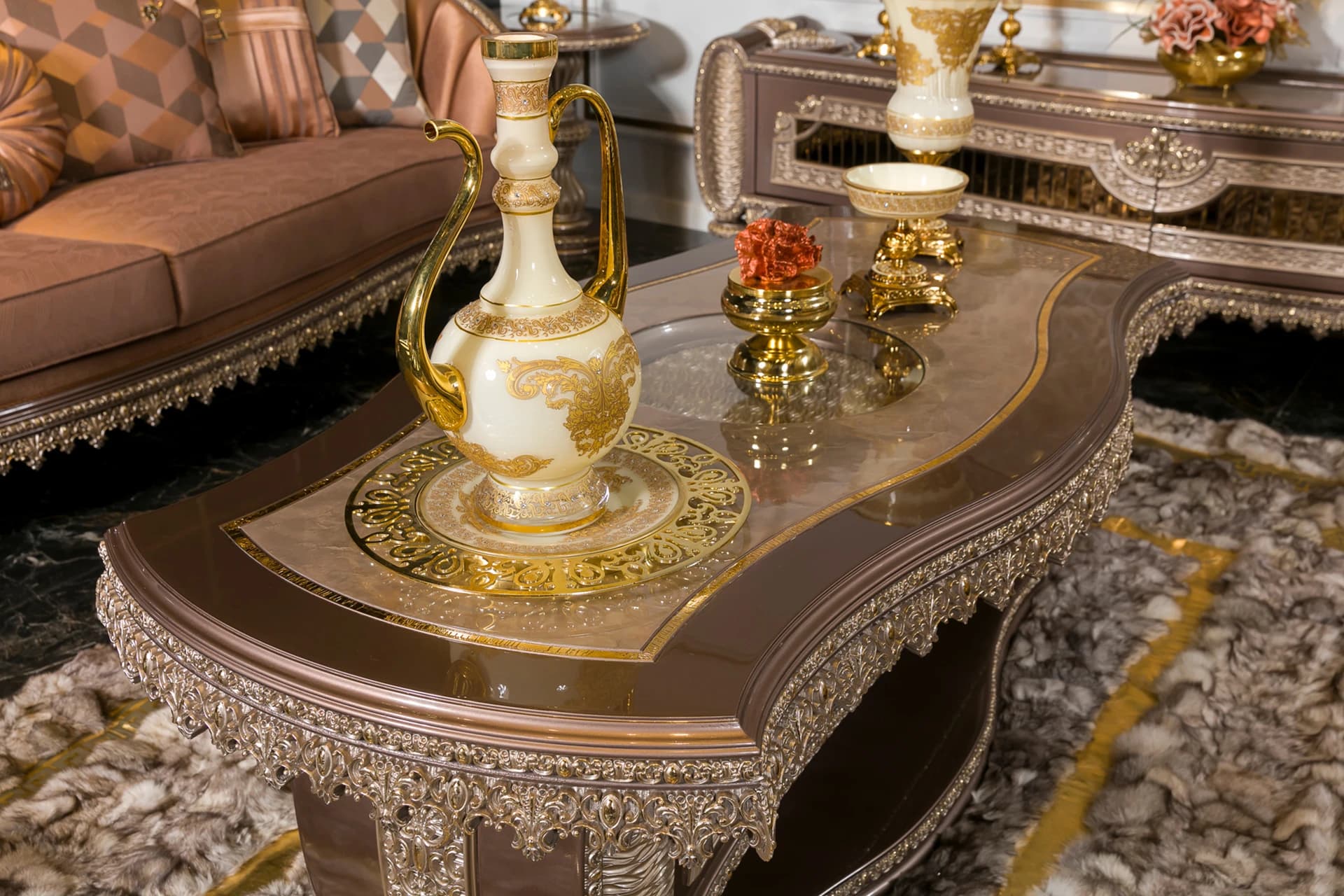 Viyana Bronz Klasik Koltuk Takımı