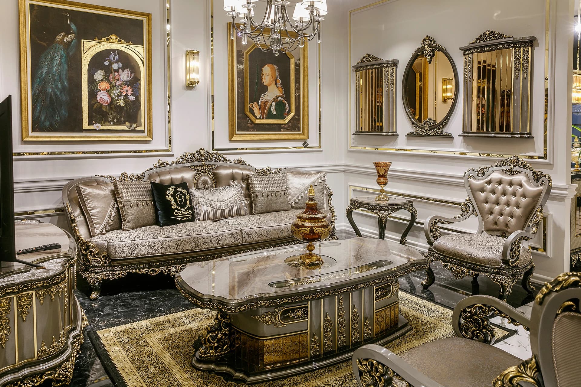 Versace Klasik Koltuk Takımı