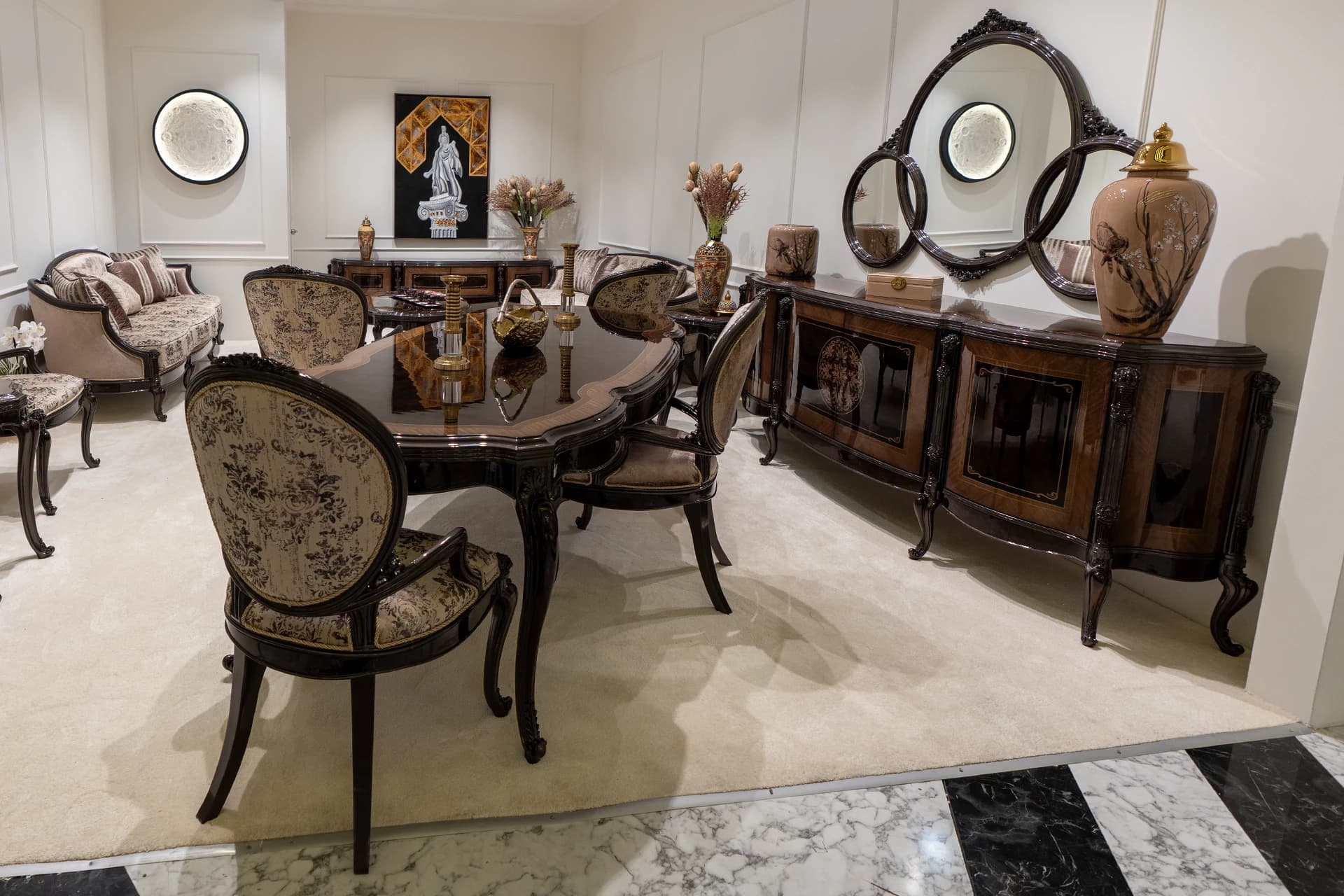 Paris Klasik Yemek Odası Takımı